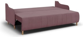 Rozkládací pohovka GALA Tmavě Růžová