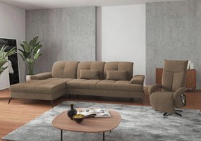 XXXLutz ROHOVÁ SEDAČKA, textil, svetlohnedá Sit & More - Sedačky - 000144009902