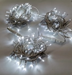 Vianočné svetielka LED záclona FLASH studená biela 1000 LED