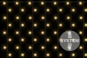 NEXOS diLED svetelný záves 200 LED, teplá biela, bez trafa