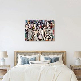 Sklenený obraz - Jazzová noc (70x50 cm)