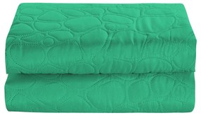 Svetlozelený prehoz na posteľ so vzorom STONE Rozmer: 200 x 220 cm