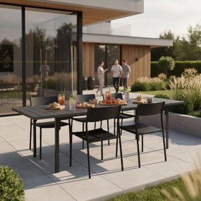 Veľký rozkladací záhradný stôl 180–240 cm pre 12 osôb béžová