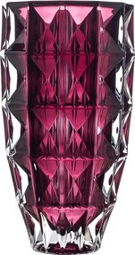 KRIŠTÁĽOVÁ VÁZA BOHEMIA DIAMOND BURGUNDE 280 MM