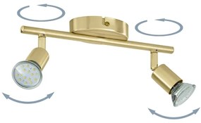 Eglo 33185 - LED Bodové svietidlo BUZZ-LED 2xGU10/2,8W/230V 3000K zlatá