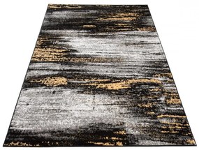 Kusový koberec PP Prince čiernožltý 80x150cm