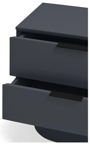 Antracitový nočný stolík Totem – Teulat