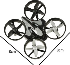 KIK JJRC H36 Mini RC dron, 2,4 GHz, 4CH, 6-osý gyroskop, Headless mode, čierny