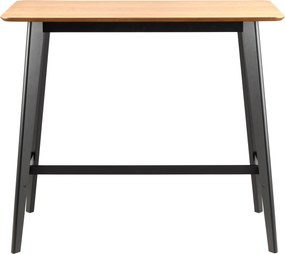 ROXY Dub Prírodný/Čierny - BAROVÝ/KUCHYNSKÝ STÔL VYSOKÝ DREVENÝ DYHA