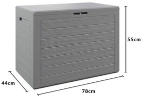 InternetovaZahrada Úložný box Lille 190 L - šedý