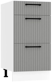 Skrinka do kuchyne Kate d40s/3 šedá mat