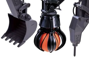 Veľký bager VOLVO 3 v 1 na diaľkové ovládanie - 3 hroty RC0495