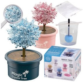 ZA4323 Rastúci krištáľový strom šťastia - Magic Crystal Tree Biela