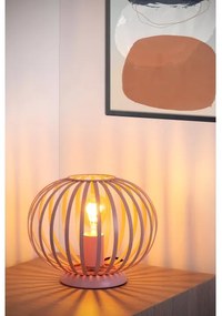 Lucide 78593/25/66 - Stolná lampa MERLINA 1xE27/40W/230V pr. 25,5 cm ružová
