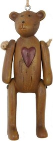 Dekorácia Medvedík so srdcom - 4 * 3 * 10 cm