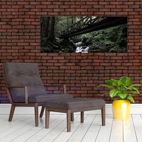 Obraz z čierneho lesa (120x50 cm)