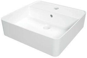 Deante CGS_6U4B - Keramické umývadlo SQUARE 42x42 cm na dosku, biele DN0064
