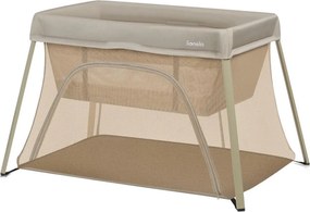 Lionelo - cestovná postieľka 3 v 1 ALICE, béžová/olivová