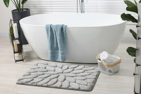 Kúpeľňový koberec SUPREME STONES sivý