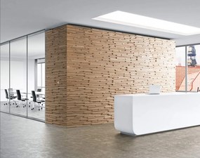 FRACTUS - DUB | BREZA | JELŠA | JASEŇ, 720 x 100 mm (0,072 m²) - 3D obkladový panel na stenu