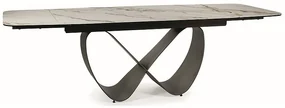 Biely jedálenský stôl AMBER BIANCO 160(240)X95, rozkladací