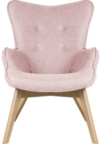 Svetloružové kreslo Niko – Ropez