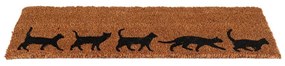 Esschert Design Vonkajšia rohožka Cats, 75x25 cm