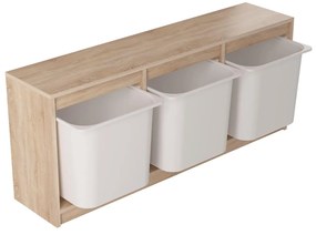 Organizér na hračky Dremonka 9 (dub sonoma + biela). Akcia -16%. Vlastná spoľahlivá doprava až k Vám domov. 1124323
