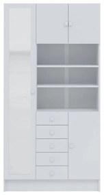 Biela kúpeľňová skrinka 90x182 cm Combi – TemaHome