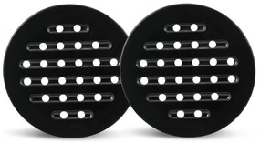 Sada 15 hrncov - matná čierna/drevo