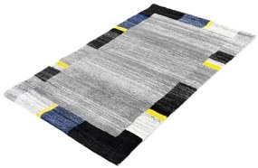 Koberce Breno Kusový koberec AMRIT 152/blue, sivá, viacfarebná,120 x 170 cm
