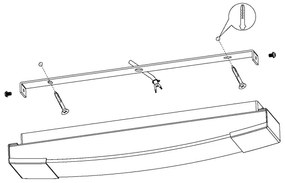 Eglo 97719 - LED Kúpeľňové zrkadlové svietidlo SIDERNO LED/16W/230V IP44