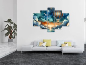 Obraz - Lietať nočnou oblohou (150x105 cm)