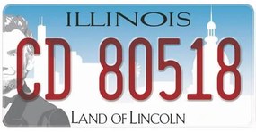Ceduľa značka USA Illinois Land Of Lincoln