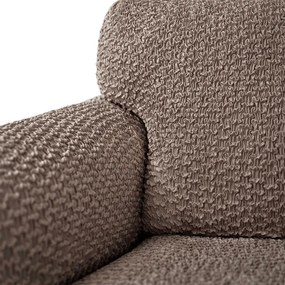 Bielastické poťahy MOSAICO orieškové kreslo (š. 60 - 110 cm)