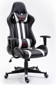 Herné kreslo F4G FG33 čierne/biele