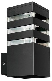 Polux Vonkajšie nástenné svietidlo TEKSAS 1xE27/12W/230V IP44 antracit SA1549