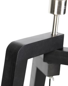 Stojaca lampa trojnožka čierna so zeleným tienidlom a zlatom 50 cm - Puros