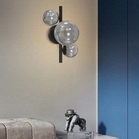 ONLI - Nástenné svietidlo PALOMA 3xG9/10W/230V čierna/dymová