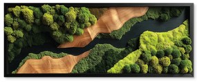 drevko |  Machový obraz Spočinutie (UV tlač)  35 x 90 cm