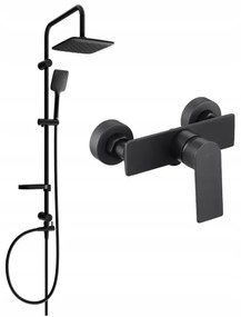 Mexen Sven, sprchový set s dažďovou sprchou a sprchovou batériou Alexa, čierna matná, 71240262-70