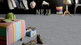 ITC, Koberec metráž Velveti 6993, na mieru, šíře 4m, šedá, twinback (filc+juta), obchodné priestory