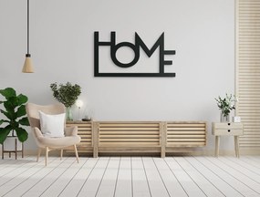 drevko Drevená dekorácia na stenu Home Rozmer obrazu: 25 x 44,5 cm, Farba dekorácie: Čierna