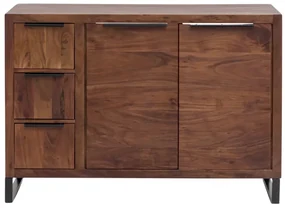 furniture-nabytek.cz - Masívna umývadlová skrinka Sydney z akácie, lakovaná, hnedá – 105×45×74 cm