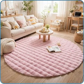 Koberec Rabbit Bubble ružový kruh