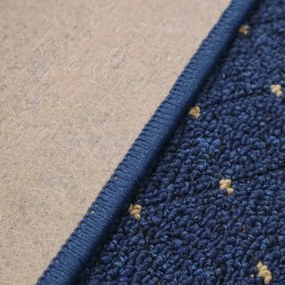Condor Carpets, Kusový koberec Udinese modrý štvorec, 80x80, modrá, chodba / predsieň