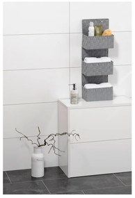 Sivý trojitý kúpeľňový organizér Wenko Adria