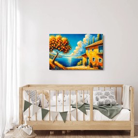 Obraz - Dom s pomarančmi II. (90x60 cm)