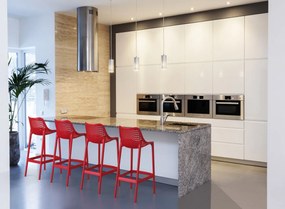 Plastová barová stolička DS10778434 - Červená