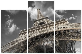 Obraz na plátne - Eiffelova veža - pohľad zdola 135FC (120x80 cm)